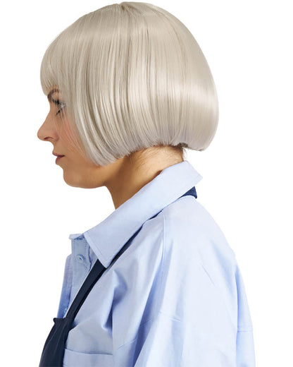 Hoity Shop Lady Deluxe Short Grey Wig