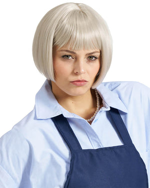 Hoity Shop Lady Wig Apron and Necklace Set