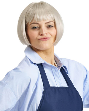 Hoity Shop Lady Wig Apron and Necklace Set