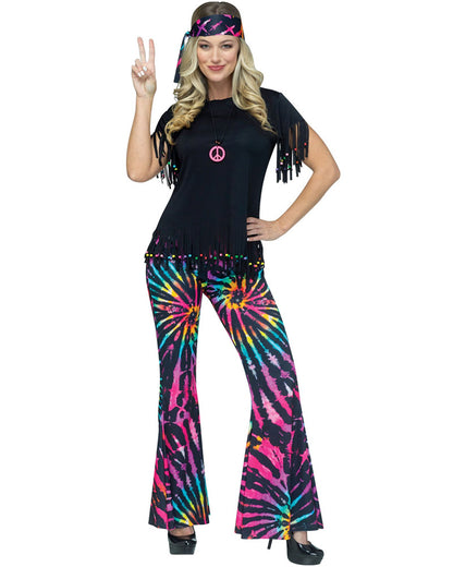Psychedelic Hippie Womens Costume