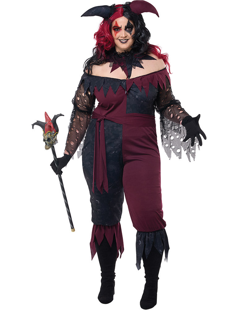 Psycho Jester Plus Size Womens Costume