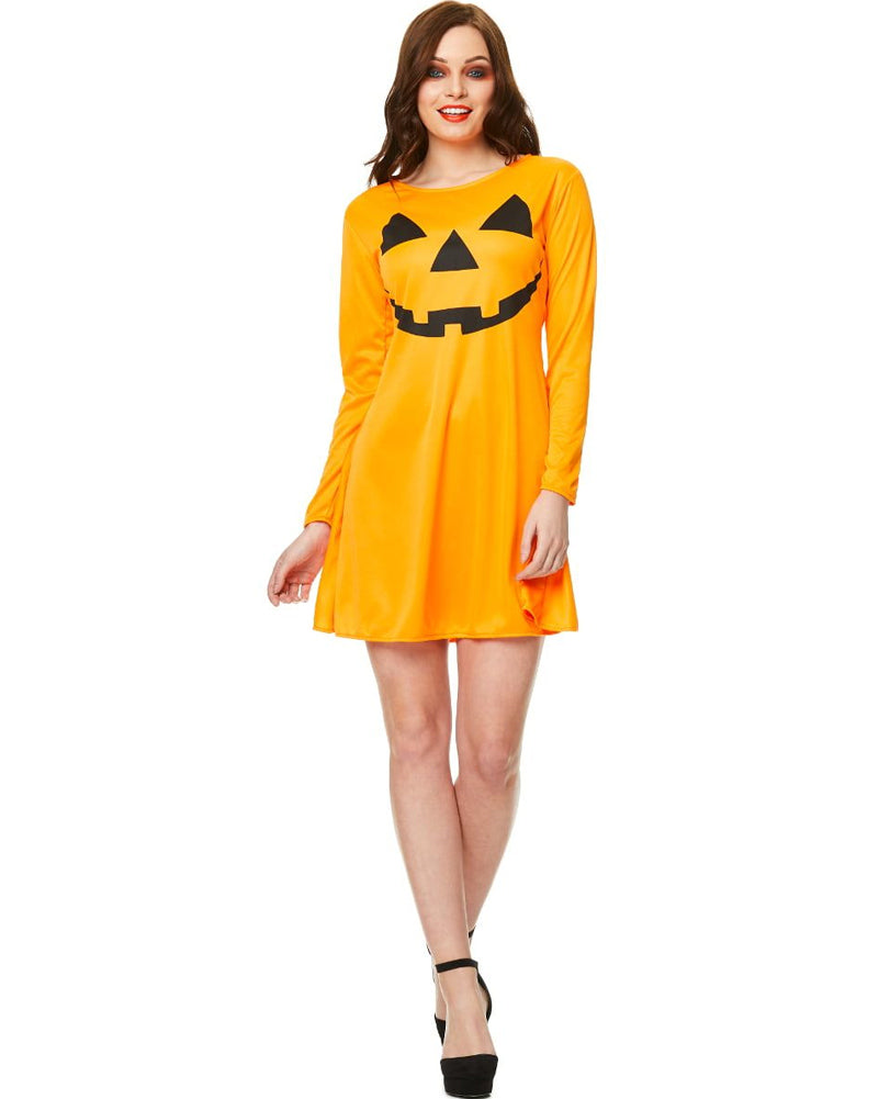 Pumpkin Dress Womens Costume