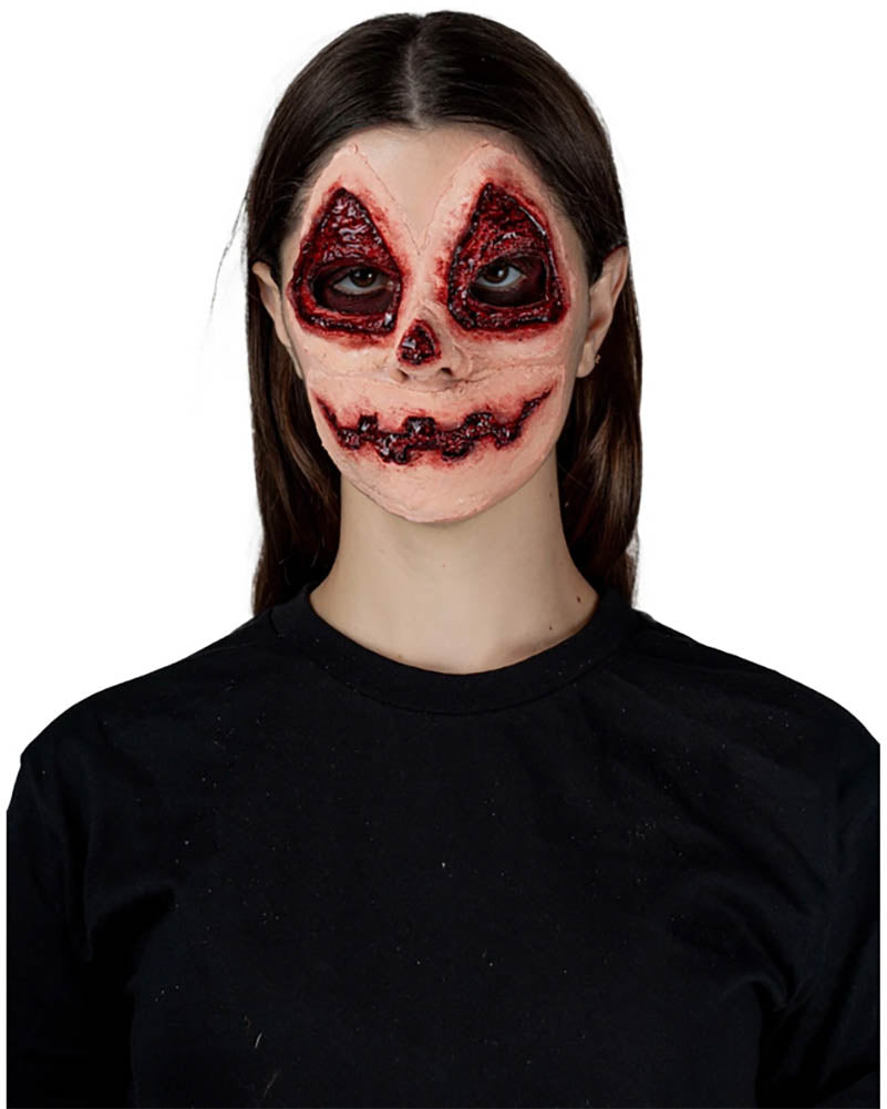 Pumpkin Face Scarification FX Appliance Transfer Prosthetic