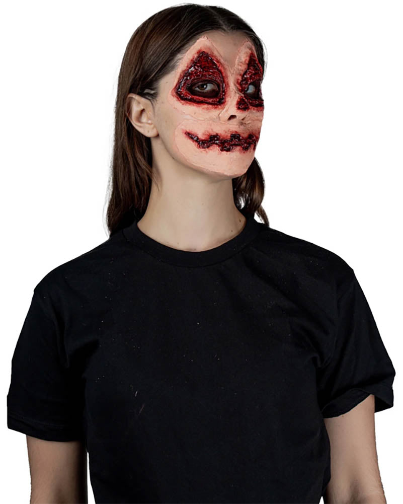 Pumpkin Face Scarification FX Appliance Transfer Prosthetic