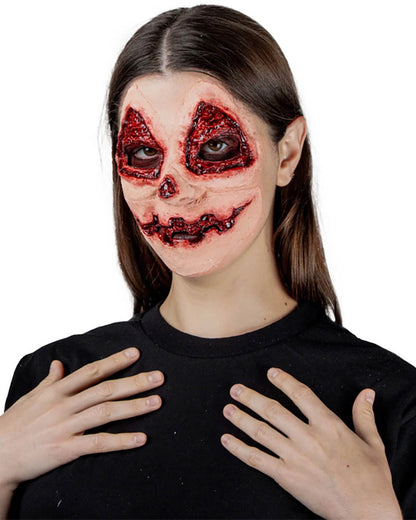 Pumpkin Face Scarification FX Appliance Transfer Prosthetic