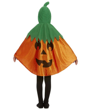 Pumpkin Hooded Kids Cape