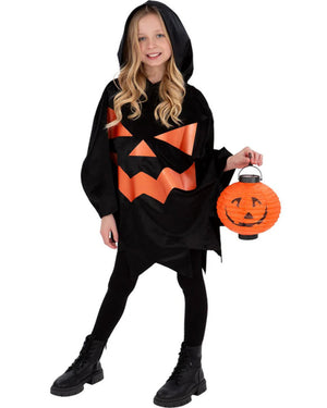 Pumpkin Kids Poncho