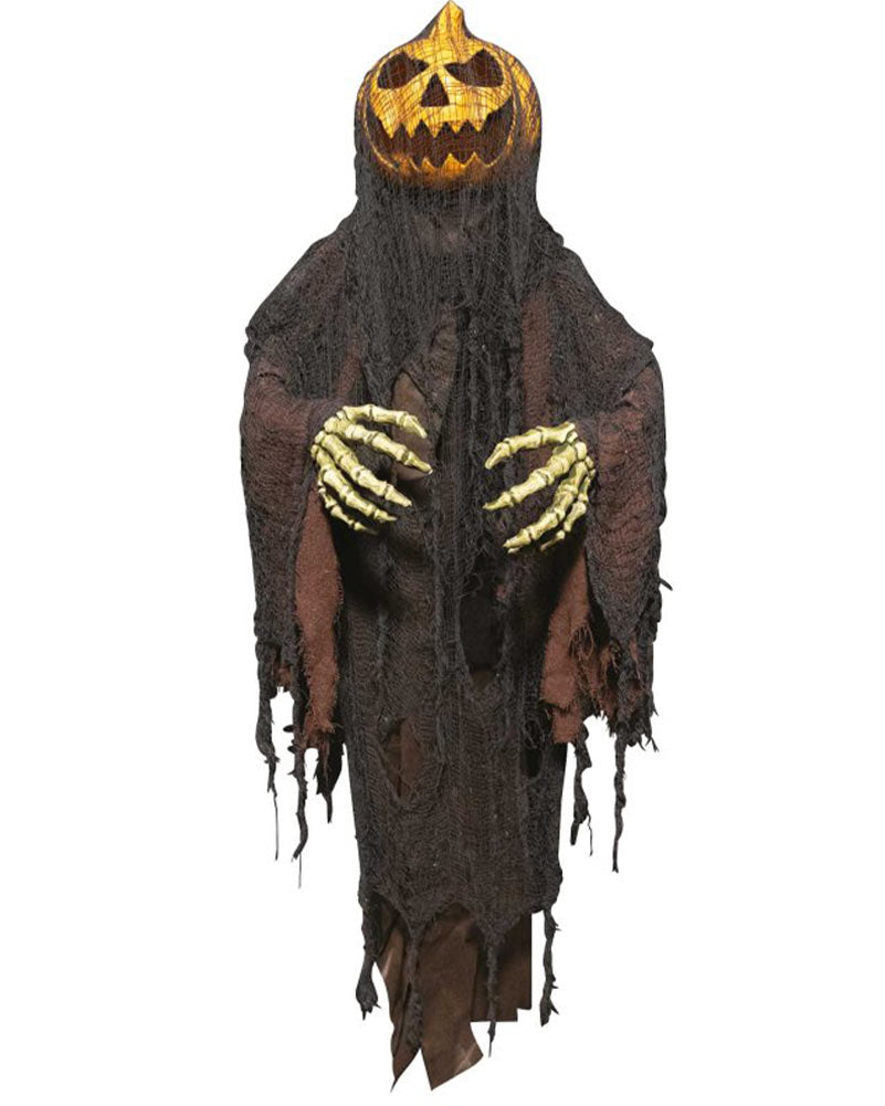 Pumpkin Man Hanging Animated Halloween Decoration 1.5m
