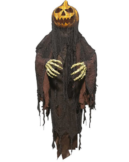 Pumpkin Man Hanging Animated Halloween Decoration 1.5m