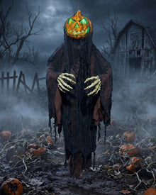 Pumpkin Man Hanging Animated Halloween Decoration 1.5m