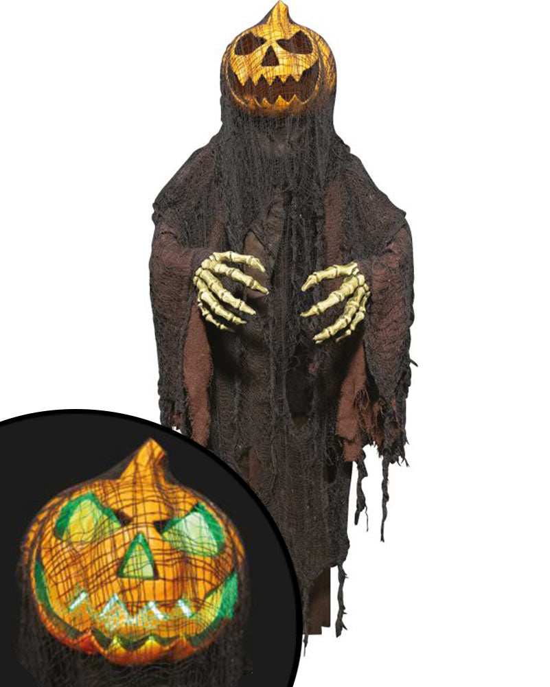 Pumpkin Man Hanging Animated Halloween Decoration 1.5m