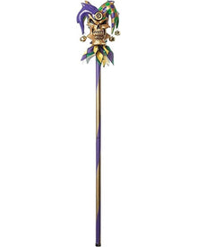 Purple and Green Skull Cane 96cm For Halloween