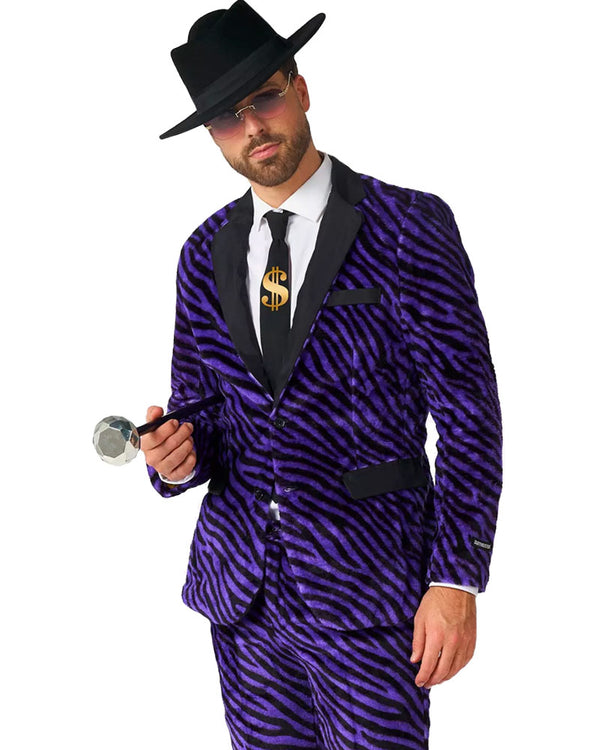 Purple Pimp Faux Fur Mens Suitmeister