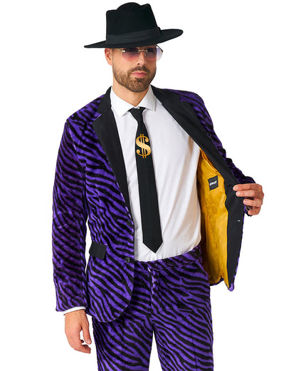 Purple Pimp Faux Fur Mens Suitmeister