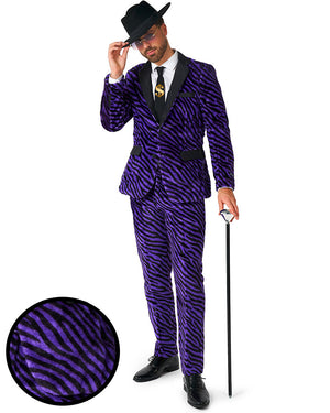 Purple Pimp Faux Fur Mens Suitmeister