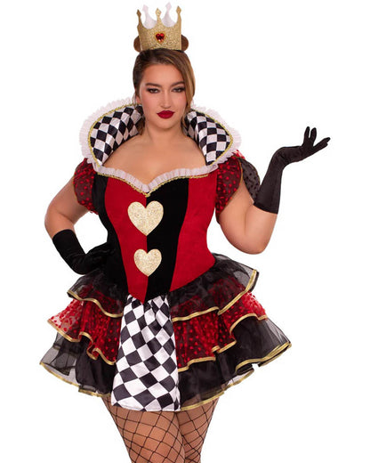 Majestic Queen of Hearts Plus Size Womens Costume