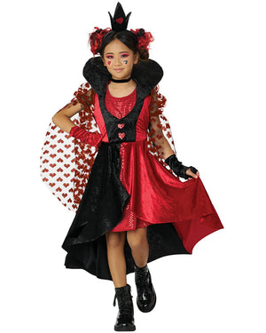 Queen of the Dark Hearts Girls Costume