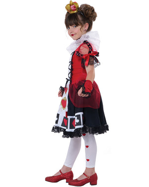 Queen Of Hearts Deluxe Girls Costume