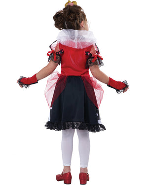 Queen Of Hearts Deluxe Girls Costume