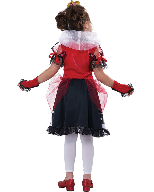 Queen Of Hearts Deluxe Girls Costume