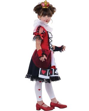 Queen Of Hearts Deluxe Girls Costume