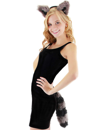 Raccoon Ears Headband and Tail Kit