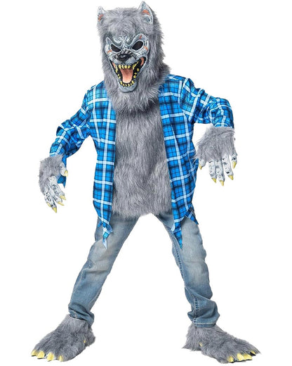 Ragged Grey Werewolf Boys Costume
