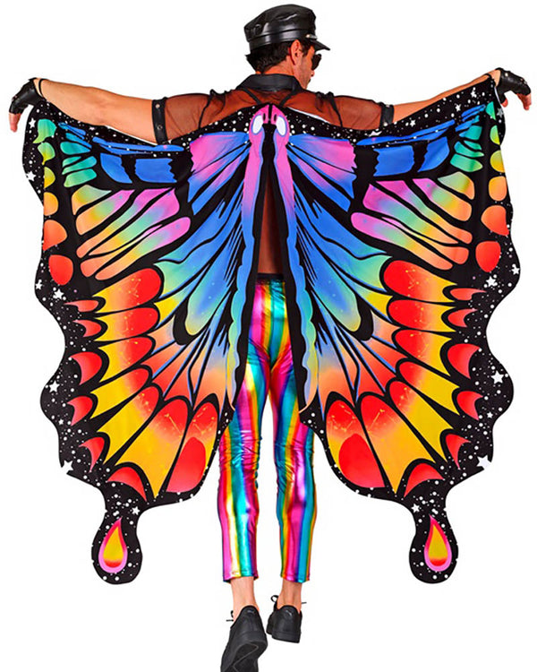 Rainbow Butterfly Adult Wing Cape
