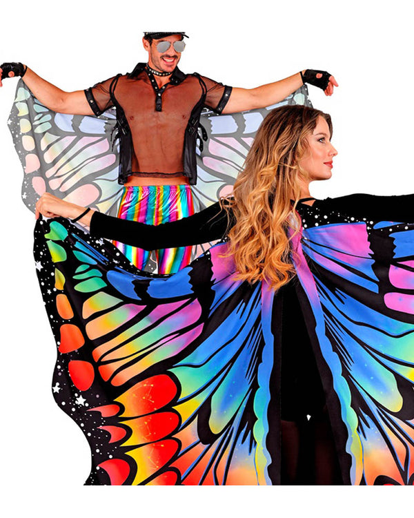 Rainbow Butterfly Adult Wing Cape