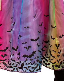 Rainbow Colour Magic Witch Deluxe Girls Halloween Costume