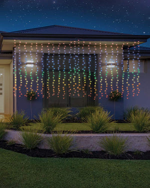 Rainbow LED Flashing Curtain 3.6m