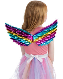 Rainbow Metallic Unicorn Wings