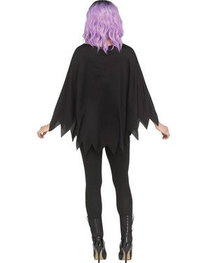 Rainbow Skeleton Poncho Womens Costume