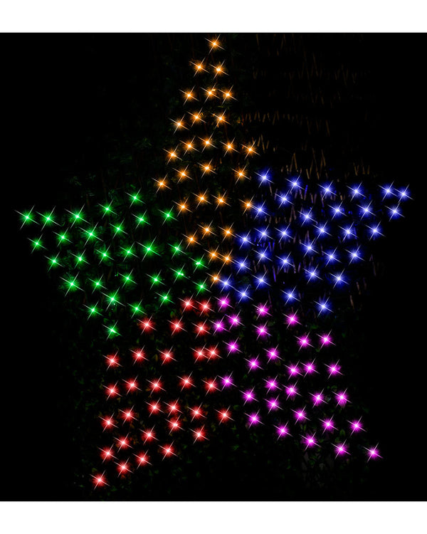 Solar Rainbow LED Star Net Light 1.5m