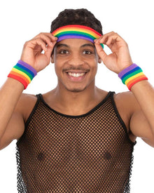 80s Rainbow Sweatbands