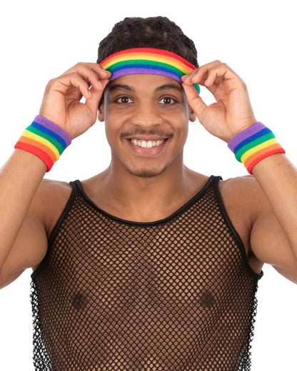 80s Rainbow Sweatbands