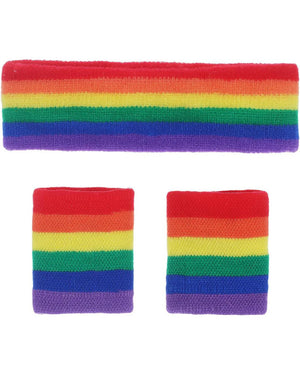 80s Rainbow Sweatbands