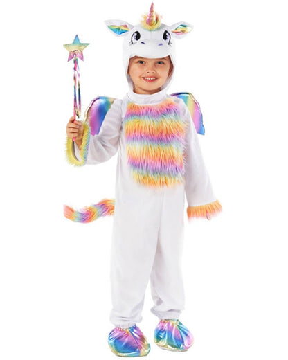 Rainbow Unicorn Onesie Kids Costume