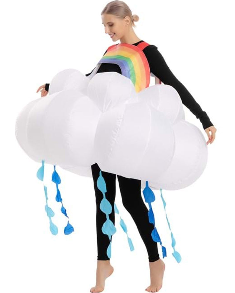 Raining Rainbow Cloud Inflatable Adult Costume