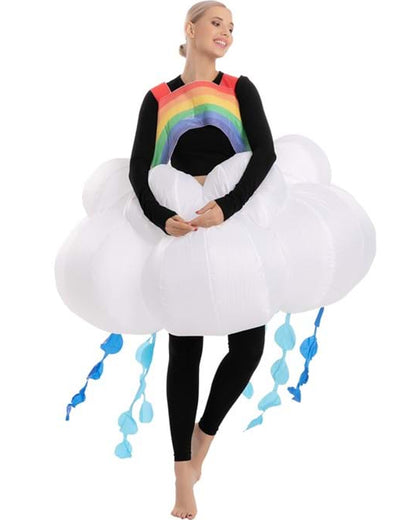 Raining Rainbow Cloud Inflatable Adult Costume