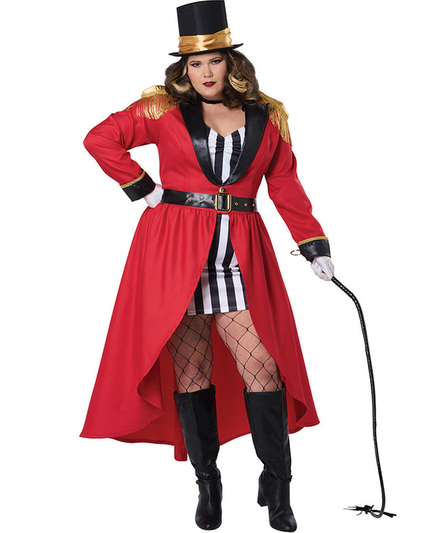 Ringmaster Fishnets Ravishing Ringmaster Plus Size Womens Costume
