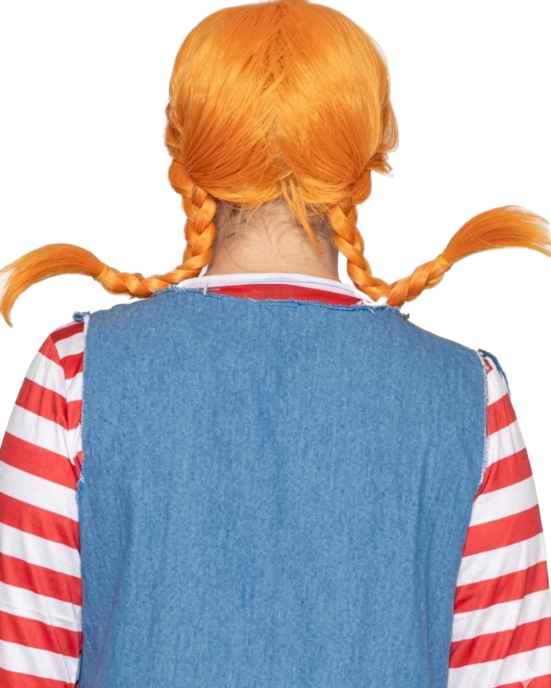 Rebel Deluxe Orange Plaited Wig