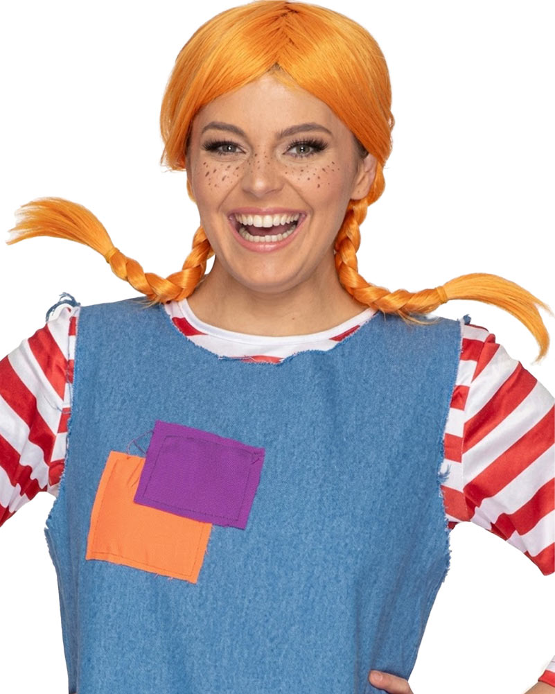 Rebel Deluxe Orange Plaited Wig