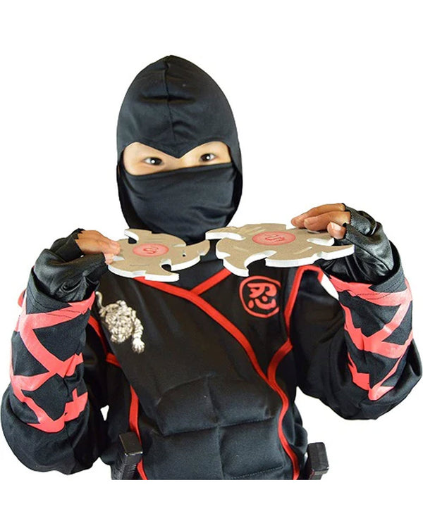 Red and Black Ninja Complete Kids Costume
