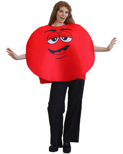 Red Coloured Chocolate Adult Costume