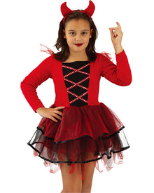 Red Devil Tutu Girls Halloween Costume