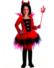Red Devil Tutu Girls Halloween Costume