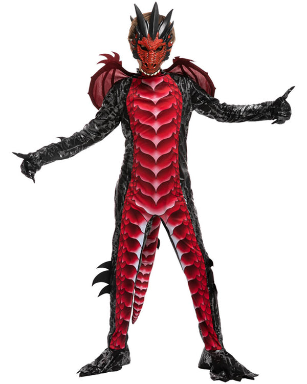 Red Dragon Boys Costume