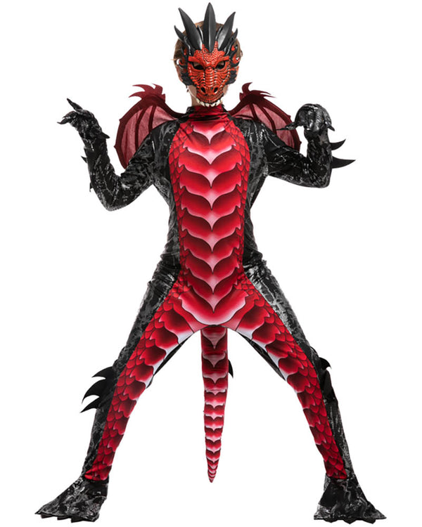 Red Dragon Boys Costume