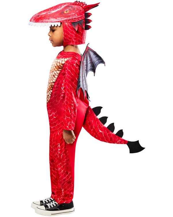 Red Dragon Kids Costume